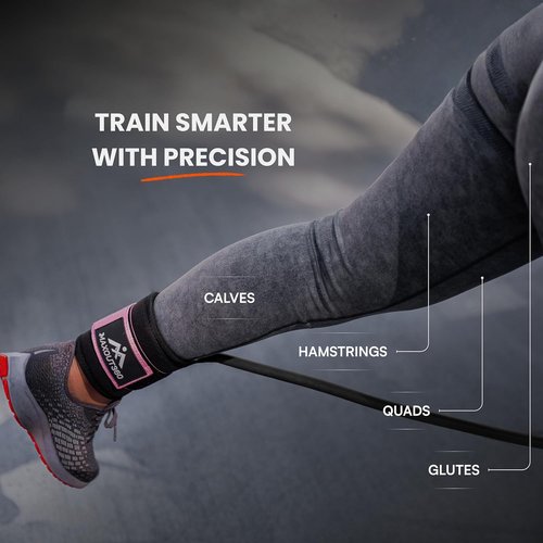 Gym Ankle Straps - Thick Padded Cable Machine Attachments for Booty Workouts & Lower Body Exercises