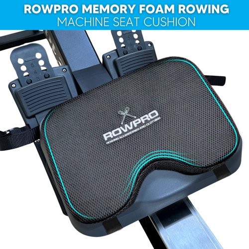 ROWPRO Memory Foam Rowing Machine Seat Cushion - Comfortable Seat Pad for Concept 2 - Ergonomic Concept 2 Rower Seat Cushion for Enhanced Support and Stability