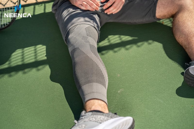 NEENCA Compression Leg Sleeve - Long Knee Sleeve, Ultra-thin Leg Sleeve with Graphene Ions Infused Fabric for Knee Pain Relief, Swelling, Arthritis, Poor Circulation, Runner, Sports
