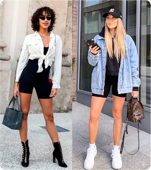 FULLSOFT Biker Shorts for Women - 4 Pack with Pockets & Tummy Control | 5" High Waisted Yoga & Gym Shorts