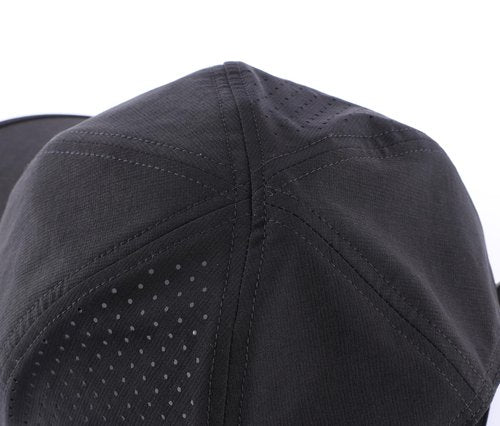Home Prefer UPF50+ Water Repellent Quick Dry Sun Hat for Men Women Outdoor Sports Running Golf Reflective Adjustable Baseball Cap Black Large