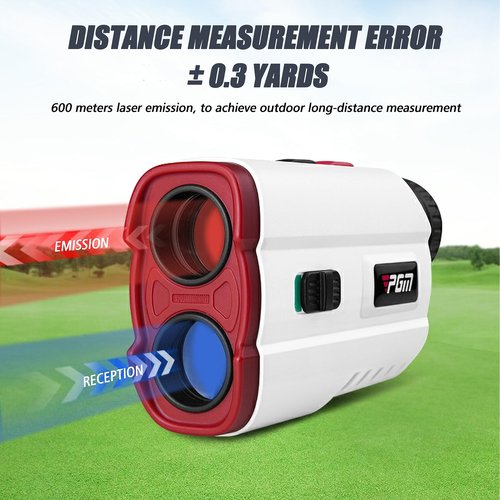 PGM Golf Rangefinder with Slope, 600 Yards Golf Range Finder, 7X Magnification Laser Range Finder Golf with Distance Finder, Flag Pole Locking Vibration, Golf Gifts Accessories for Men