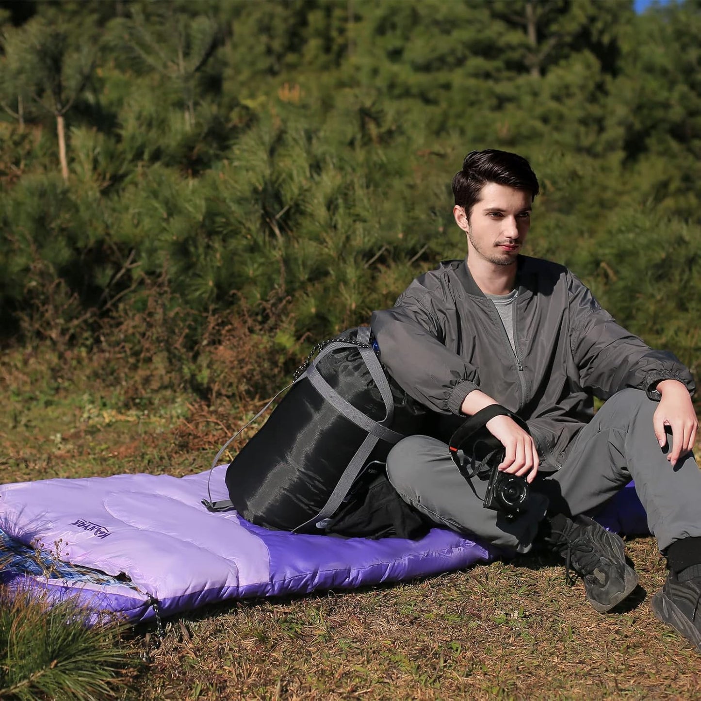 Skiennix Camping Sleeping Bag - 32℉ Cold Weather Warmth for Adults & Kids | 3-4 Season Outdoor Gear