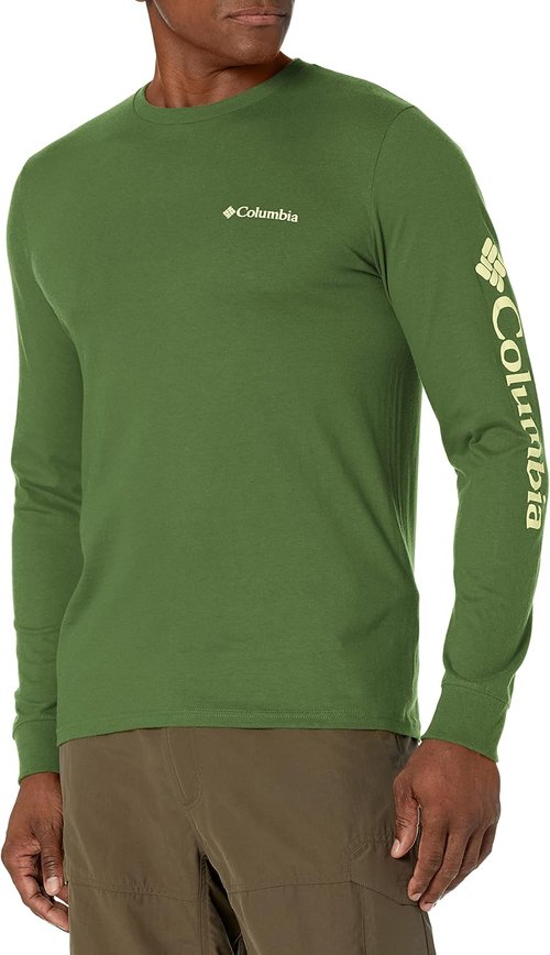 Columbia Men's Americana Long Sleeve Shirt - Saltwater Fish Flag Design | Comfortable Fit