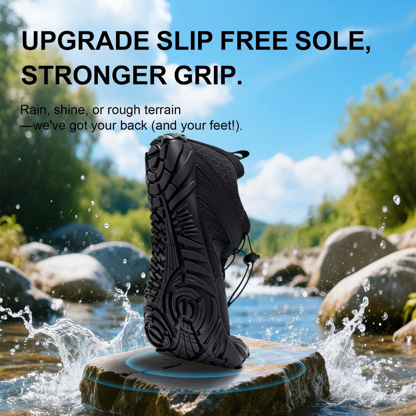 ELETON Barefoot Shoes Women Men Hiking Water Shoes Wide Toe Box Zero Drop