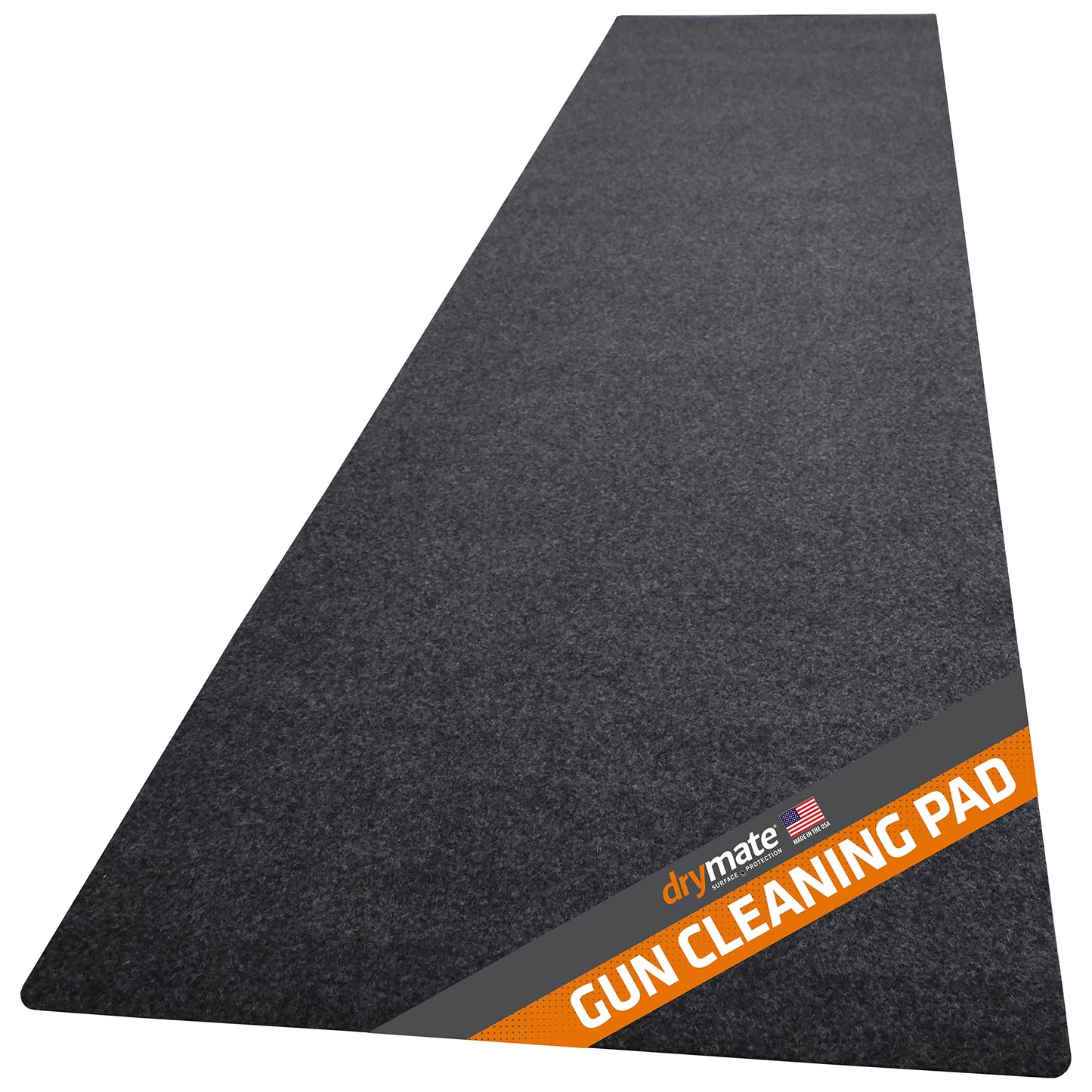 Drymate Gun Cleaning Pad (16" x 59"), Premium Gun Cleaning Mat - Absorbent/Waterproof/Durable - Protects Surfaces, Contains Liquids - (Made in the USA) (Charcoal)