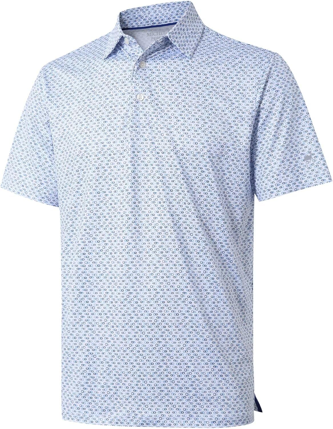 Skiennix Men's Golf Polo Shirt - Moisture-Wicking Short Sleeve Performance Tee | Casual Athletic Fit