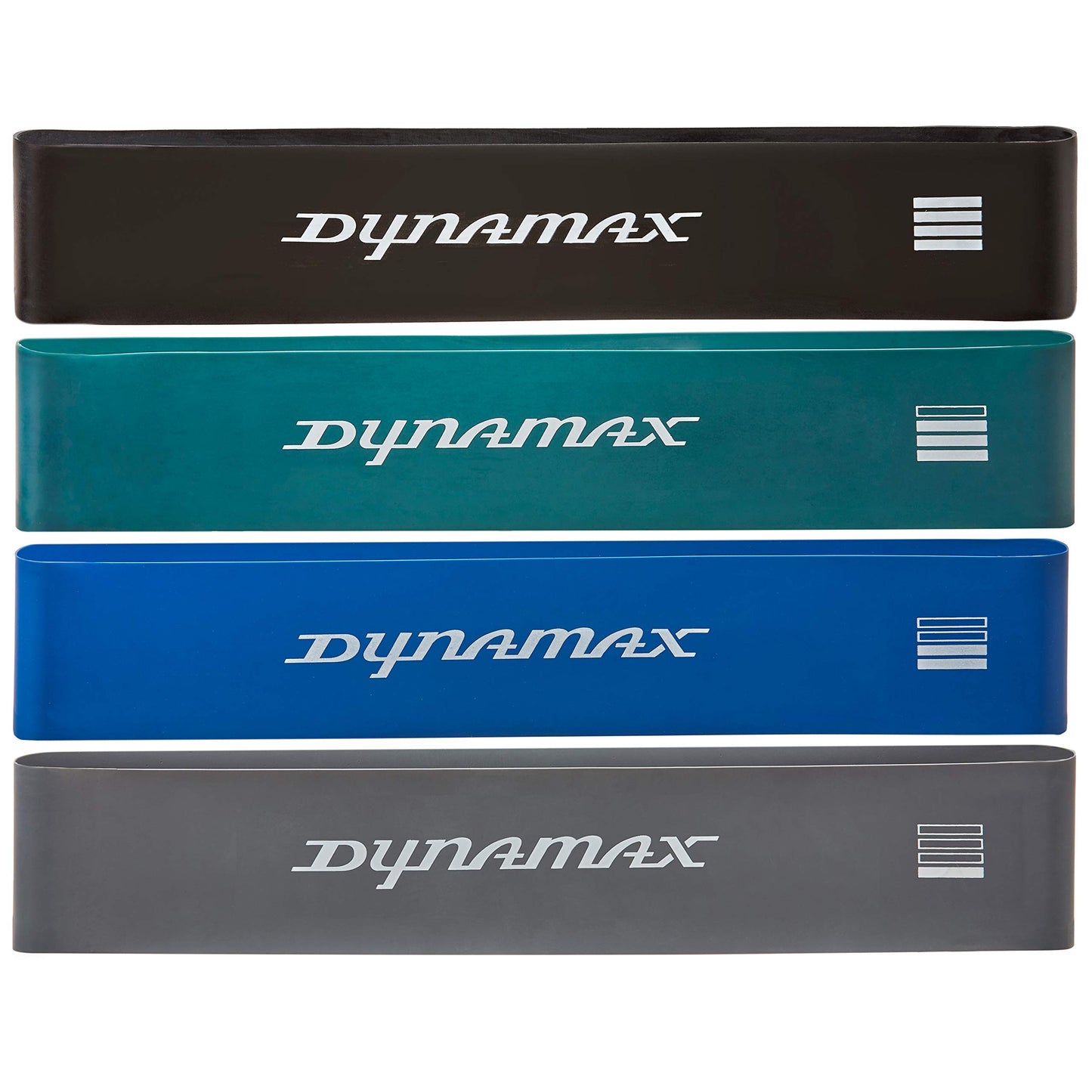 Dynamax Mini Band Set, Black, Green, Blue & Grey