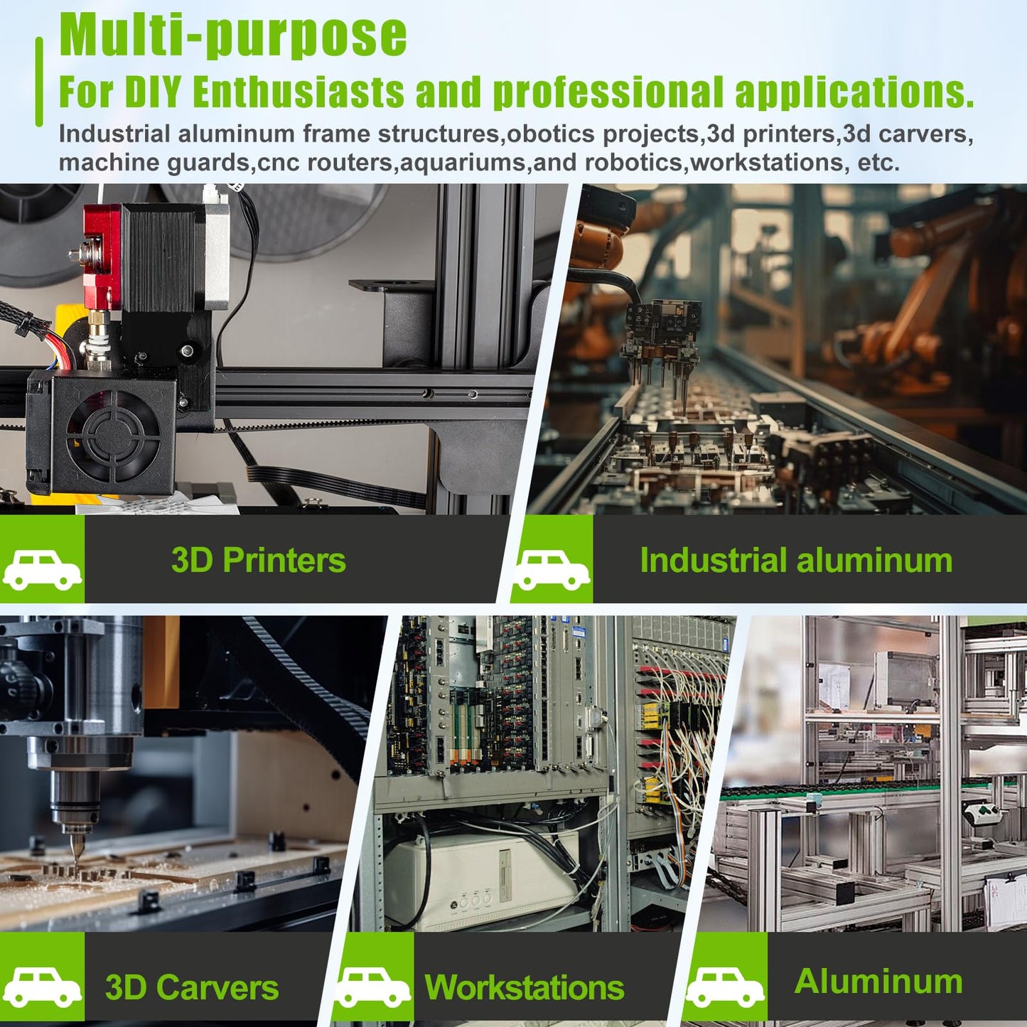 mxuteuk 2020 Aluminum Extruded Hardware with Screws,Black 2020 L-Shape Extrusion Connectors for 20/20 2040 V Slot Extruded Aluminum Profile