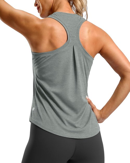 G Gradual Women's Racerback Workout Tank Top - Loose Fit Sleeveless Athletic Yoga Shirt | Ideal for Gym & Running