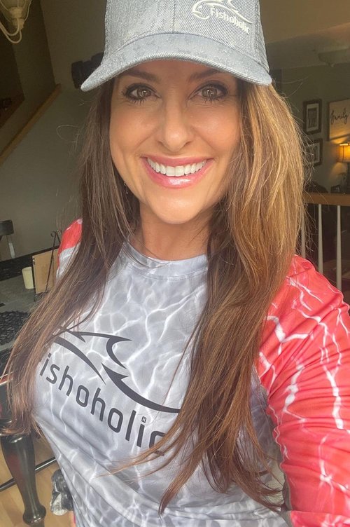 Fishoholic UPF 50 Women's Performance Fishing Shirt - Long Sleeve - Quick-Dry Breathable Sun Protection