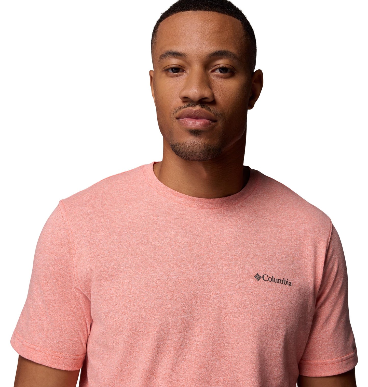 Columbia Mens Thistletown Hills Short Sleeve T-Shirt, Zing Heather, Medium