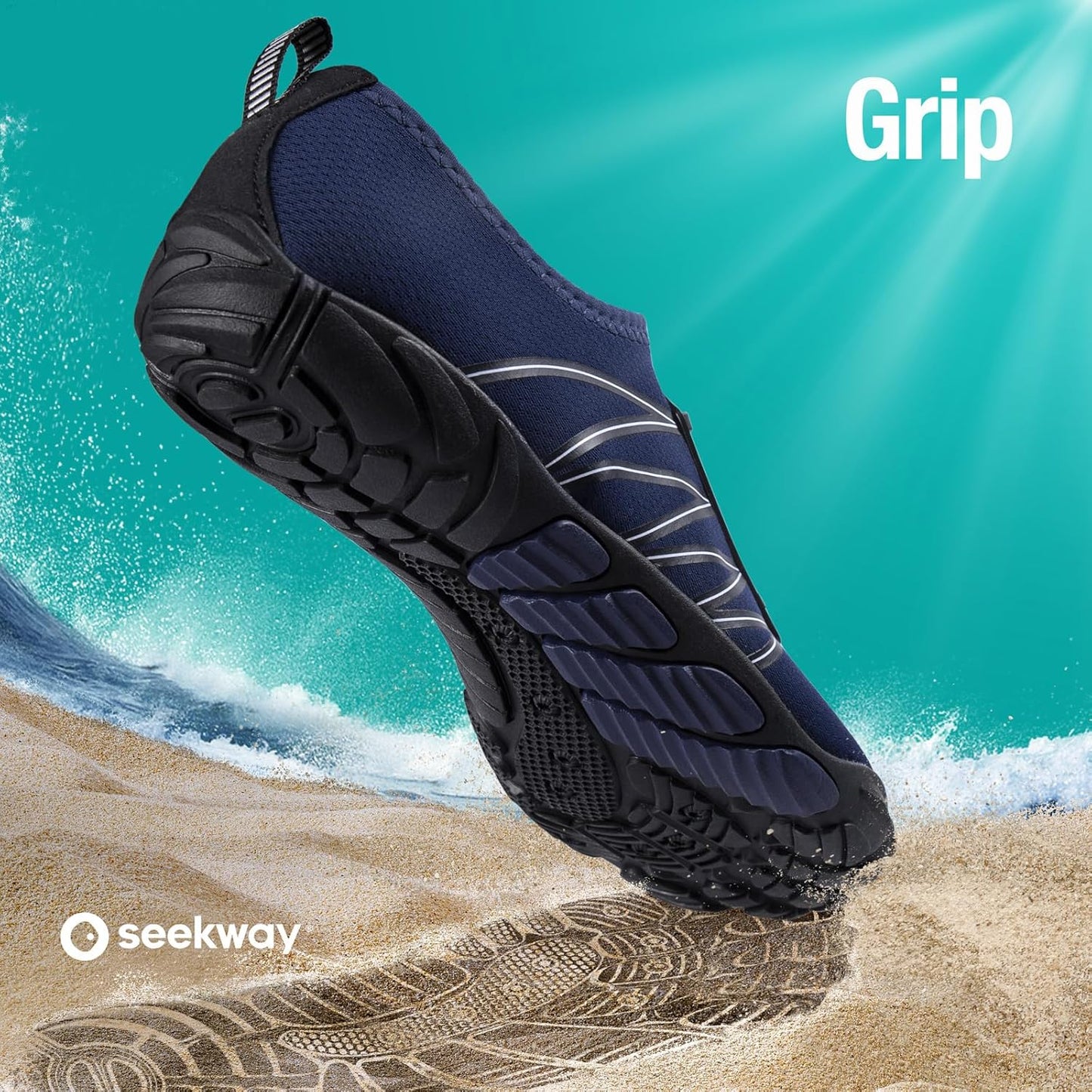 SEEKWAY Water Shoes - Quick-Dry Aqua Socks for Men & Women | Ideal for Beach, Swim, River & Hiking