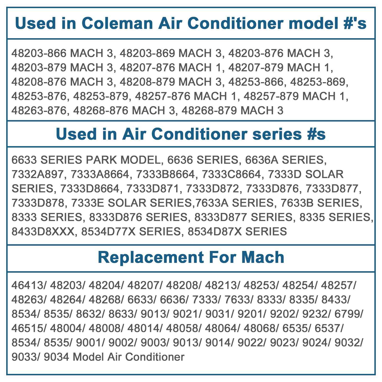 AMI PARTS 8333A9021 Fits for Coleman Hard Start Capacitor kit (2pcs)8333a9021 8335-9021, and 9333-9021 Replacement AC Hard Start Kit, Air Conditioner RVP Products Start Device Package for Coleman AC
