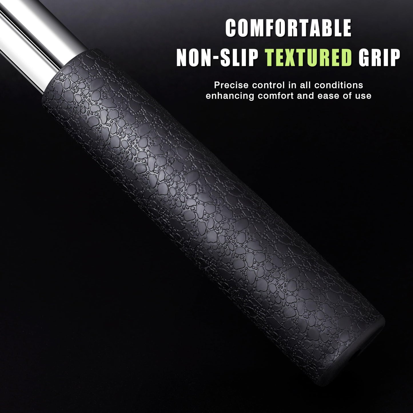 GEAVOUED Golf Ball Retriever for Water，9Ft/12Ft/14.5Ft/16.3Ft Telescopic Stainless Steel with Locking Clip Golf Ball Retriever (9Ft)