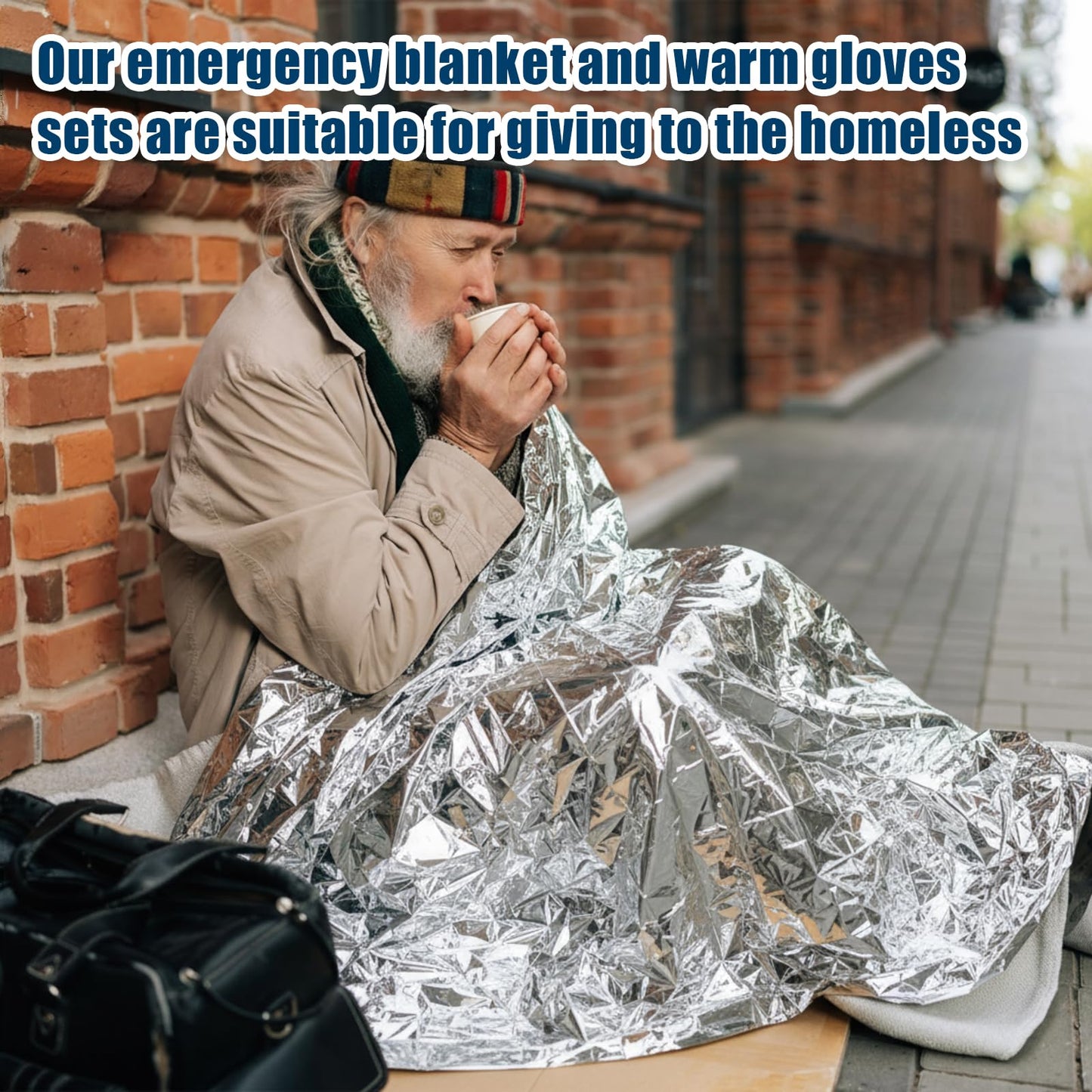 Jamntower 200 Pcs Homeless Care Supplies Bulk Emergency Blanket Winter Knitted Gloves Bulk for Homeless Care Packages(Bright)
