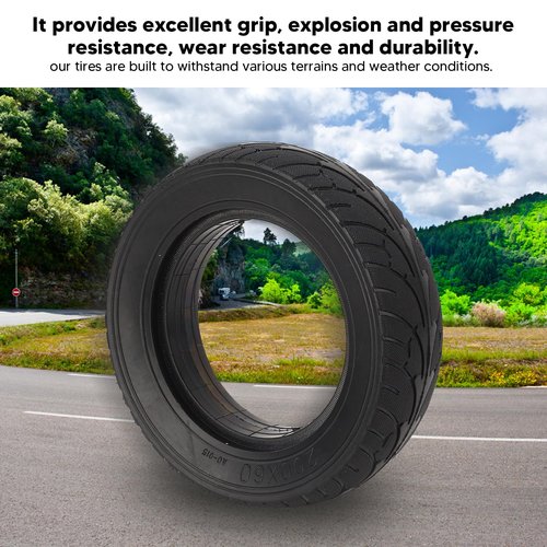 Electric Scooter Solid Tire, 200x60 8 Inch Electric Scooter Wheels Replacement, Explosion Proof, Anti Puncture Slip Scooter Front or Rear Tires