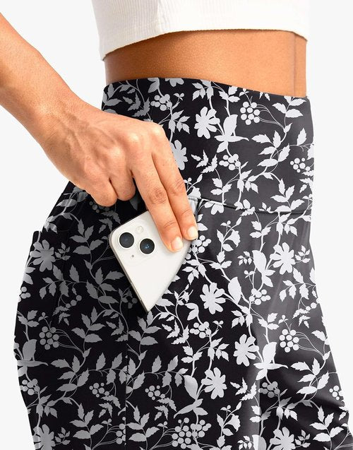 G Gradual Women's Bermuda Shorts - High Waisted, Knee Length with Pockets for Athletic Walking | 9" Size