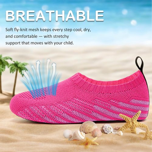 ANLUKE Kids Water Shoes - Quick-Dry Aqua Socks for Swimming | Lightweight & Barefoot Design