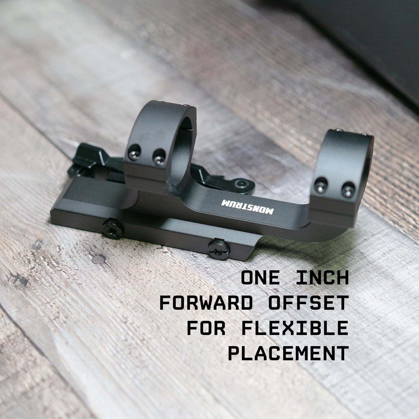 Monstrum Hypergrip Slim QD Scope Mount - Quick Detach Design for Easy Installation