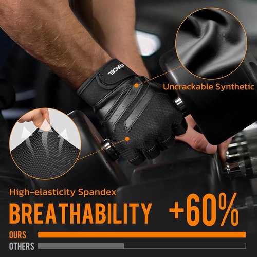 ATERCEL Gym Workout Gloves - Lightweight Weight Lifting Gloves with Excellent Grip for Men & Women