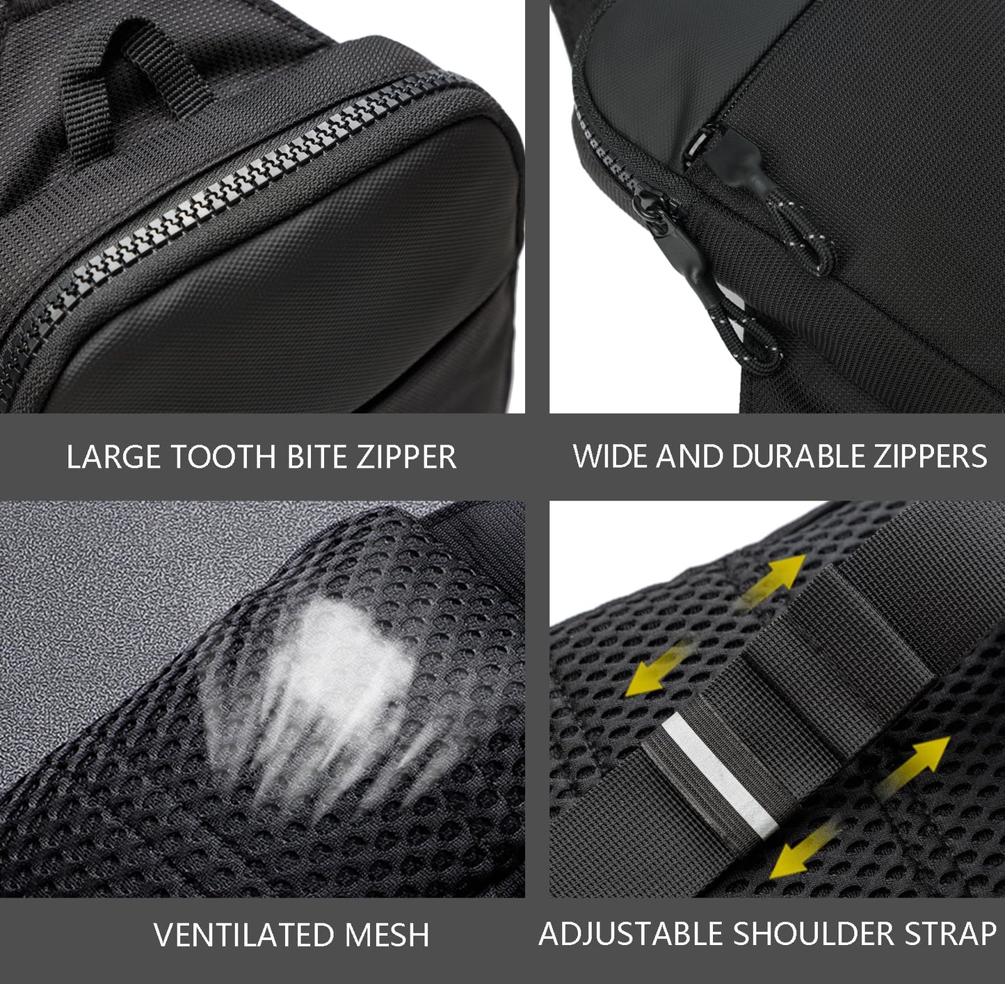 higouta Mini Sling Bag for Men Women, Small Crossbody Waterproof Practical Shoulder Chest Bag for Travel Work Sport