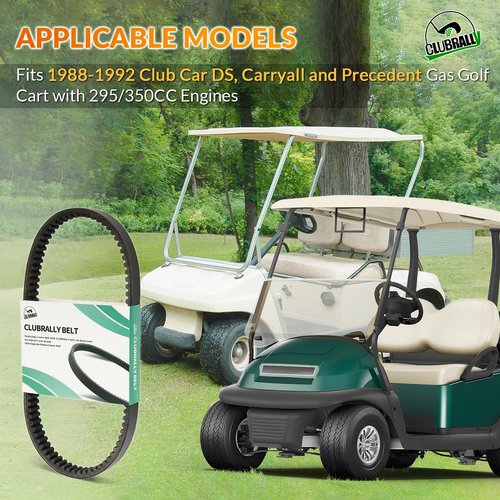 CLUBRALLY Golf Cart Drive Belt, Fit for Club Car DS, Precedent Gas Model, OEM#1014081, 1017188