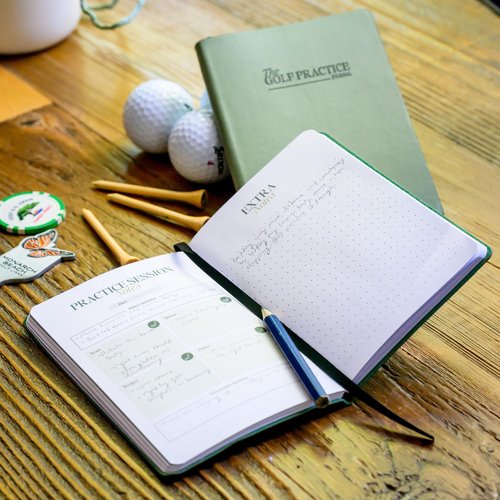 The Golf Practice Journal: Maximize Your Practice, Track Progress, and Elevate Your Golf Game with Research-Backed Strategies, Stylish Leather Design, Track Club Yardages
