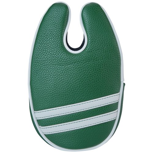 Kimpengofu Vintage Golf Club Classic Stripes Mallet Putter Cover Magnetic Closure Fits for OZ1 MEZZ1 MEZZ1 MAX Putters Center Shaft Synthetic PU Leather Headcover (Green)
