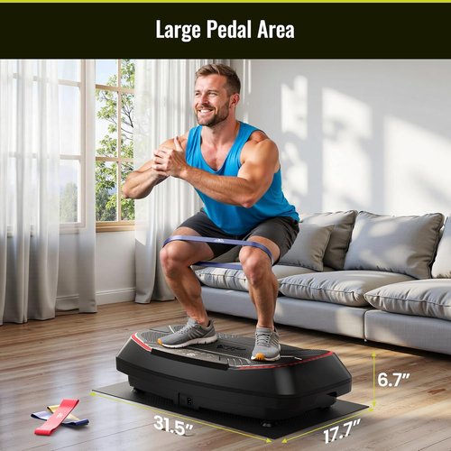 FLYBIRD Vibration Plate Exercise Machine - Adjustable Speed for Muscle Toning & Weight Loss | Full Body Workout