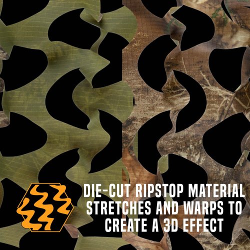 Allen Company Die-Cut Camo Material, 9.8’ x 58,” Olive/Realtree Edge