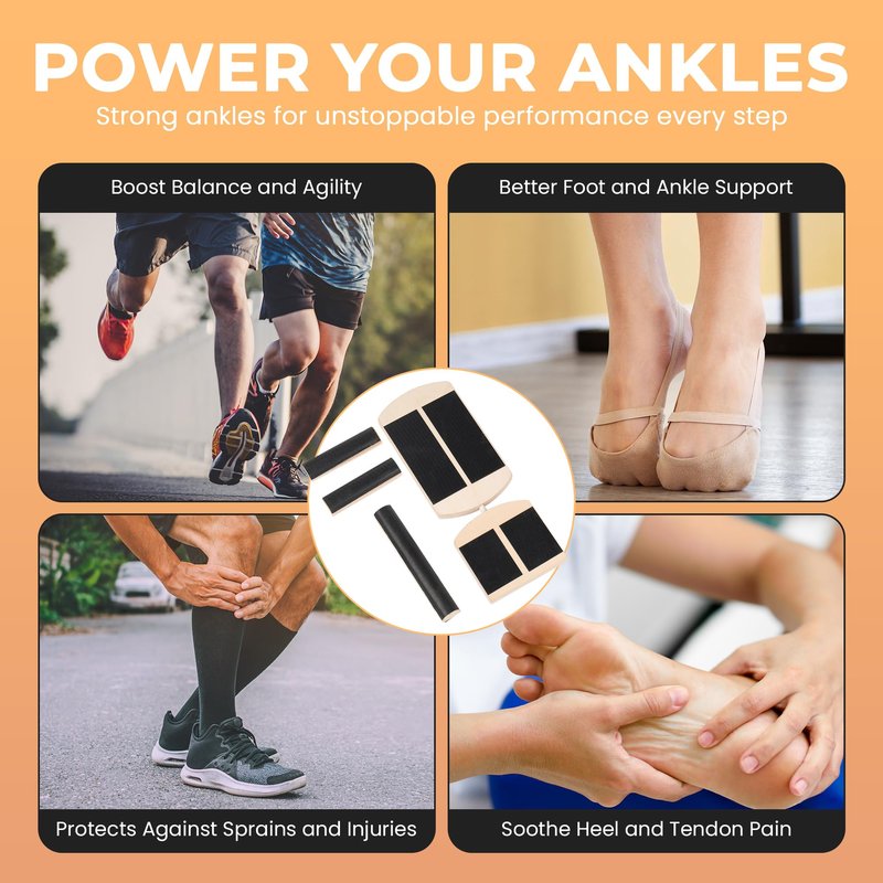 ECOMPLEO Ankle Balance Board & Foot Strengthener – Single Leg Stability Trainer for Physical Therapy, Sprain Recovery, Plantar Fasciitis Relief & Balance Training
