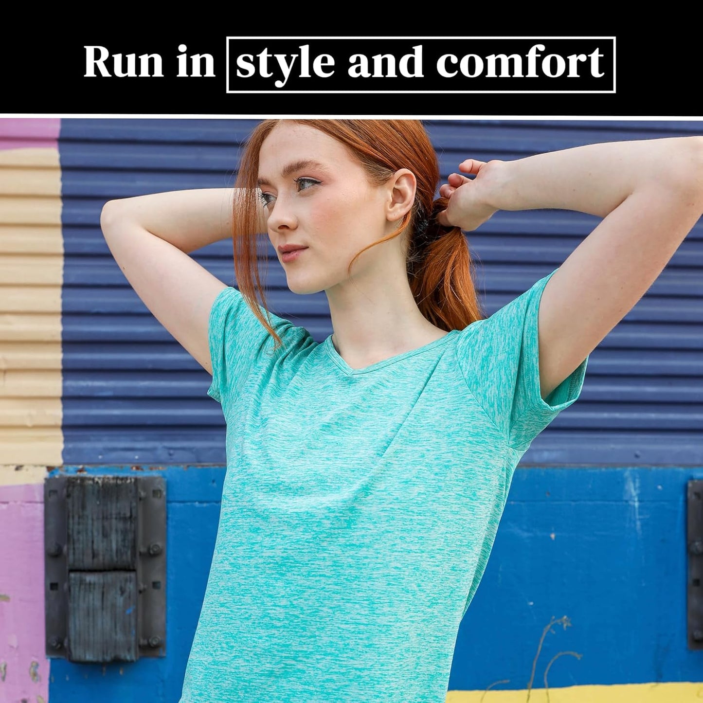 Skiennix Women's Dry-Fit V-Neck T-Shirts - Moisture-Wicking Activewear for Yoga & Gym | 5 Pack