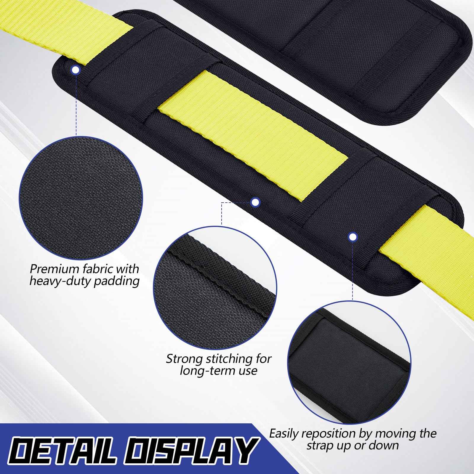 Seenelling 4 Pack Tie Down Strap Protector Sleeve Universal Protective Sleeves for Ratchet Straps Protective Strap Protector, Preventing Damage to Boat Trailers Kayaks Yacht Trucks, 4 x 12''(Black)