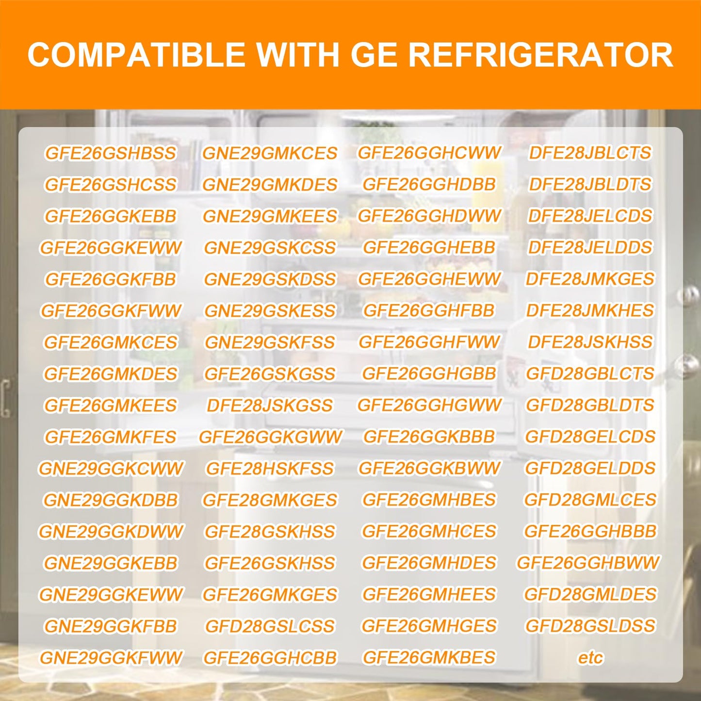 WR55X11132 Refrigerator LED Light for GE Refrigerator LED Light Assembly Replacement WR55X25754 3033142 AP5646375 PS4704284, No-Include Plastic Cover, Waterproof (4 Pack)