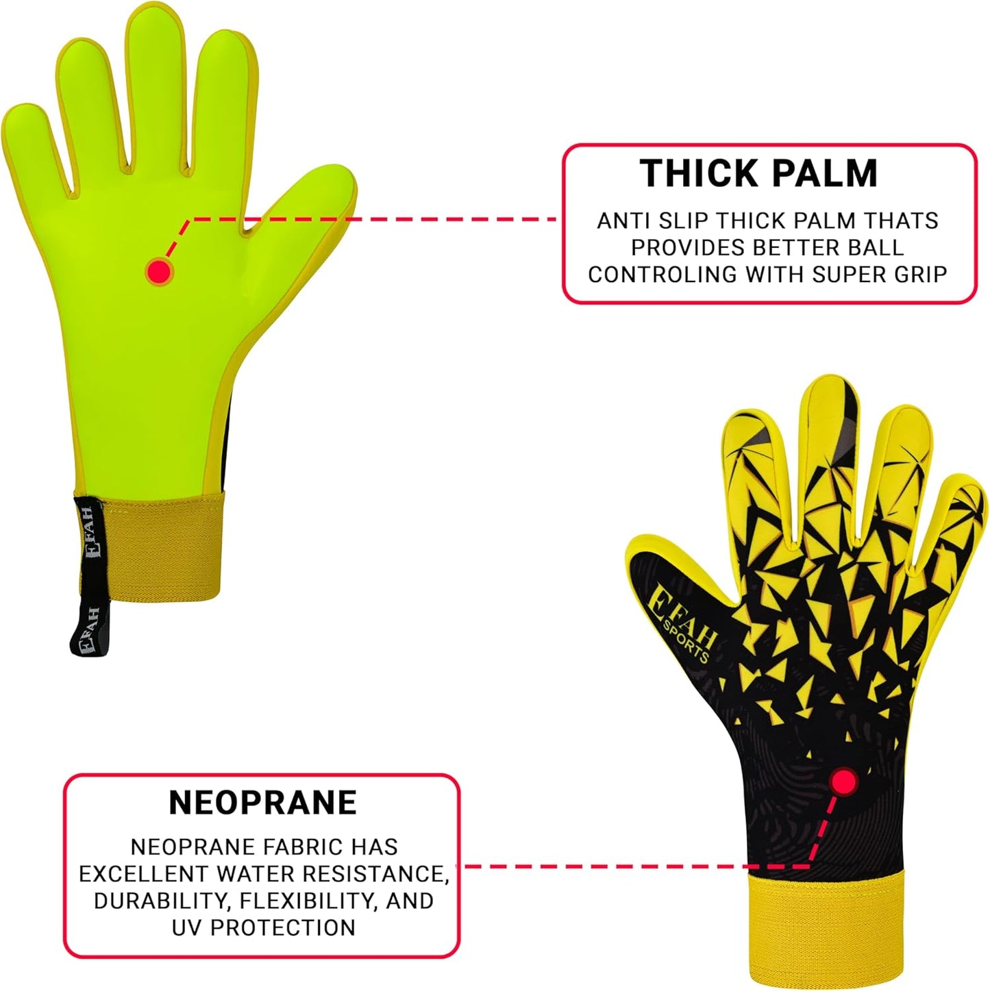 Regine Soccer Goalkeeper Gloves - Professional Grip & Protection for Kids and Adults | Youth Sizes Available
