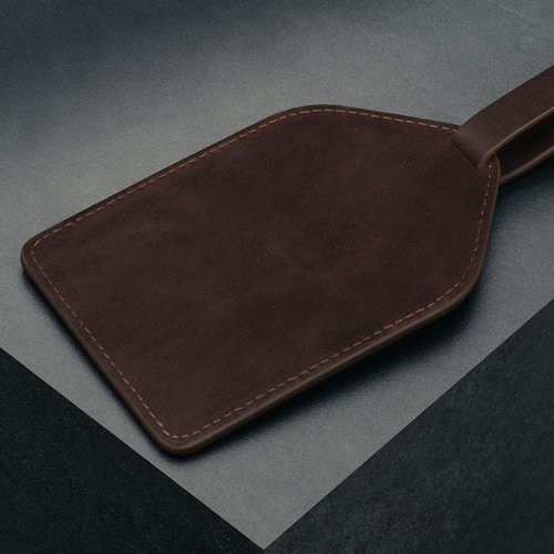 TORRO Leather Golf Tee Holder – Leather Tee Holder for Golf Bags with 4 Tee Slots, Adjustable Strap and 4 Bamboo Tees (Dark Brown)