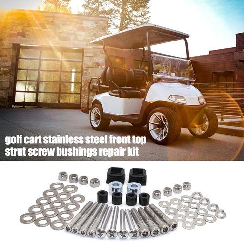 54" Cart Shade Top Hardware Kit 75465G01: Durable Metal Strut, Screws & Bushings for Compatible with E-Z-GO, Cushman, Textron – Complete Installation Kit