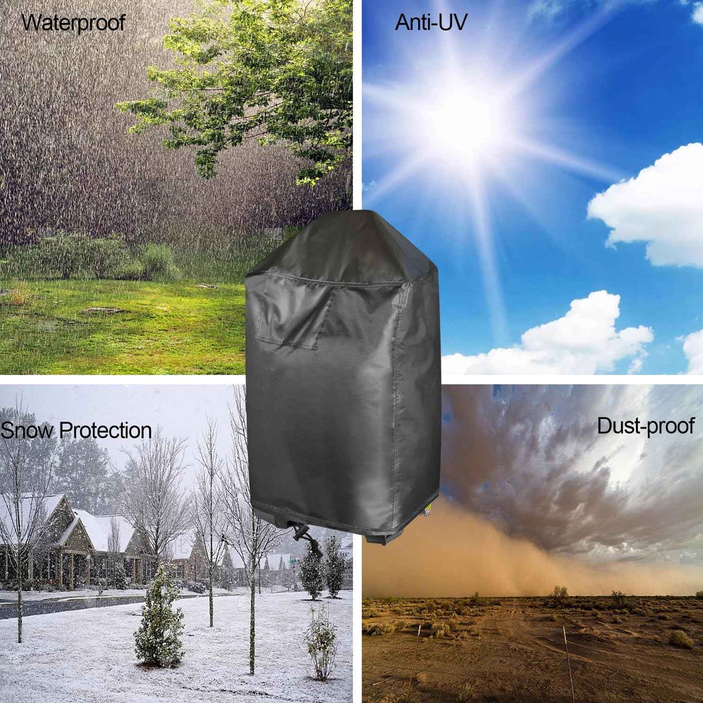 Pressure Washer Cover, Waterproof& Dustproof Cover for Smart Electric Gas Washer Machine, Protective Outdoor Hood for Electric High Pressure Cleaner (17.8x15.8x33.5in)