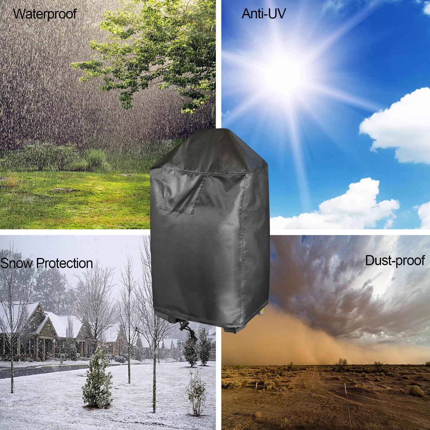 Pressure Washer Cover, Waterproof& Dustproof Cover for Smart Electric Gas Washer Machine, Protective Outdoor Hood for Electric High Pressure Cleaner (17.8x15.8x33.5in)