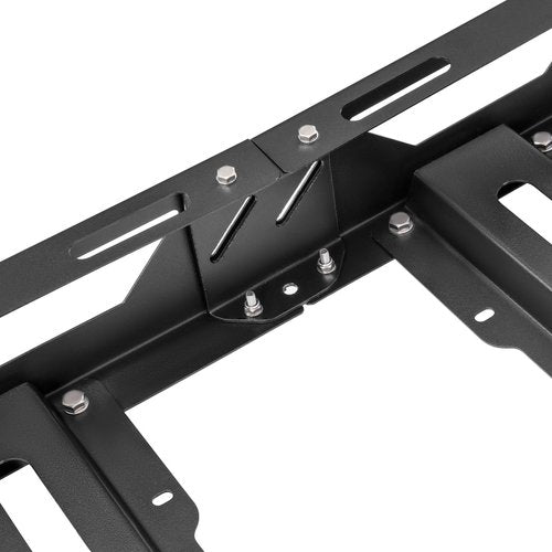 ECOTRIC 50" x 39" x 4.75" Roof Rack Cargo Basket W/Cross Bars Fit for Car SUV Pickup Truck Van Universal Top Cargo Carrier Metal Luggage Storage Holder Basket Rack for Travel 150Lbs Steel Black