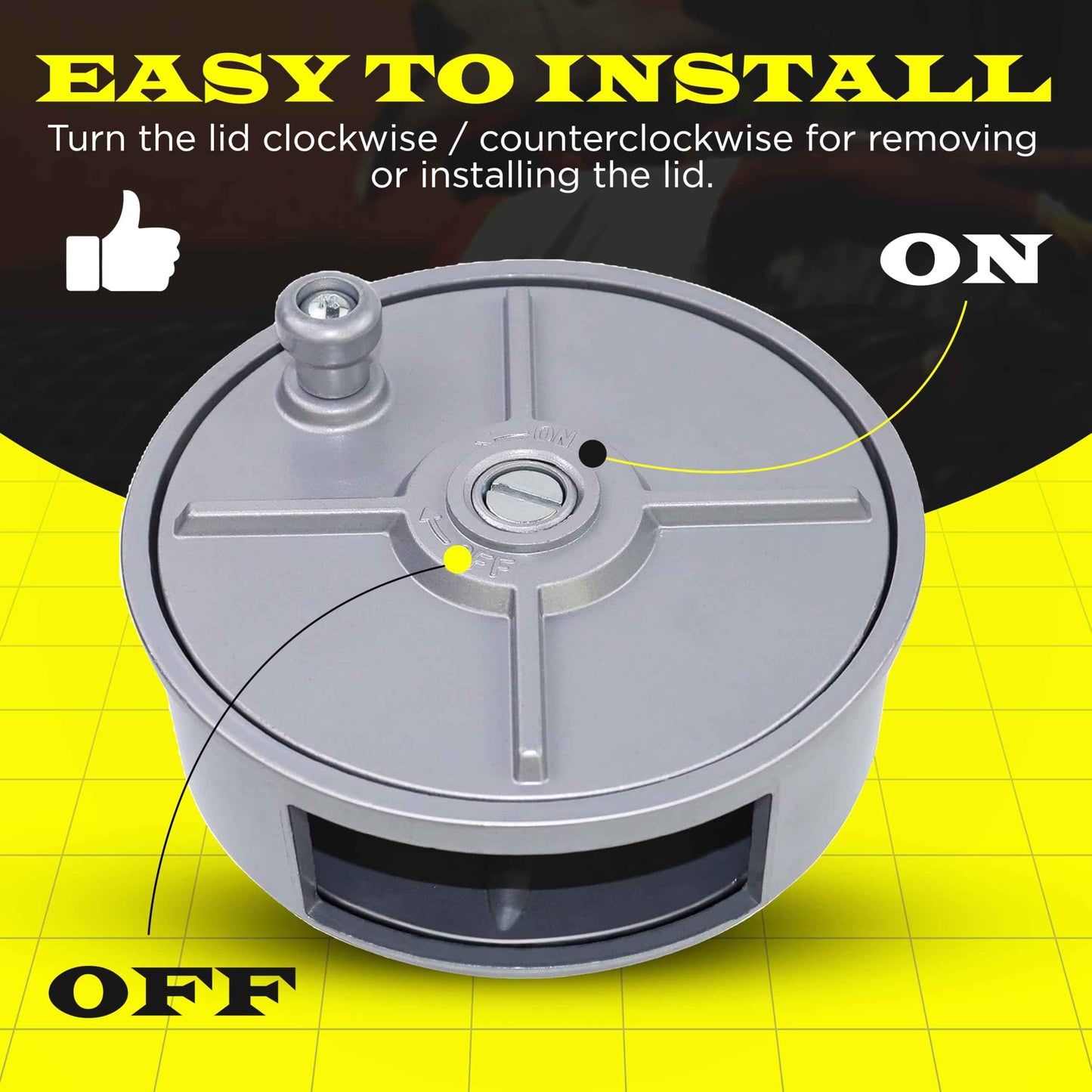 Aluminum Tie Wire Reel Coil Holder with Ergonomic Rewind Knob, Lightweight and Durable