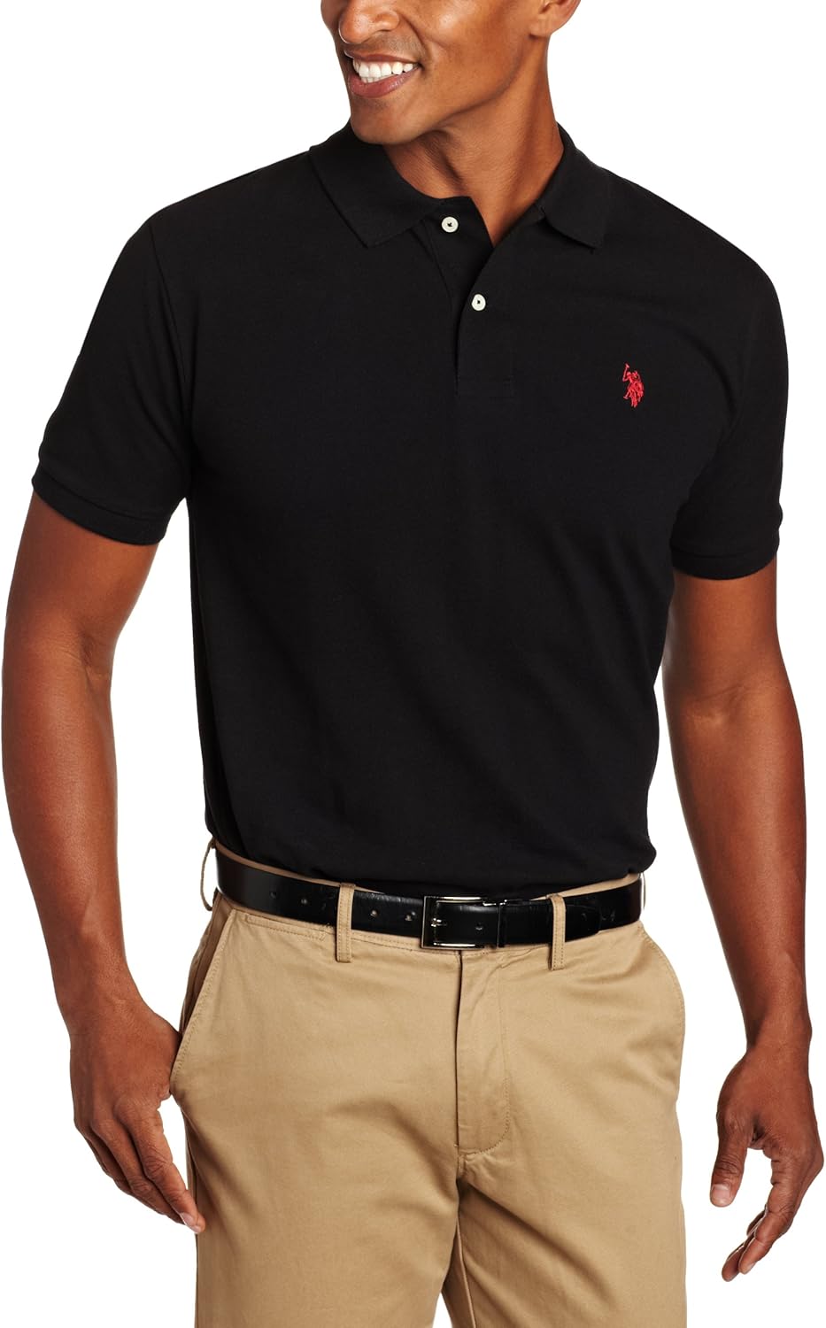 U.S. Polo Assn. Men's Classic Polo Shirt - Stylish Two-Button Pique Design | Perfect for Summer Golf