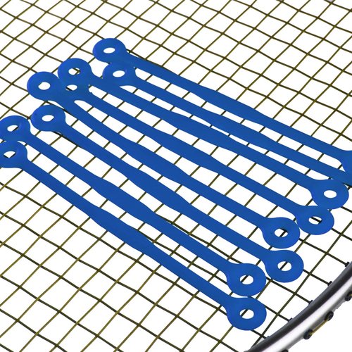 Andux Tennis Racket Vibration Dampeners Squash Racket Shock Absorber Silicone Tennis String Shock Damping Pack of 8 BZQ-05 (Blue)