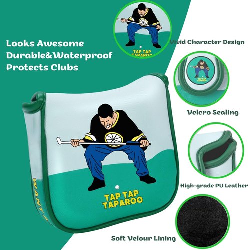 Funny Golf Putter Headcover, Perfect Golf Gift for Men and Women, Golf Accessories for Golfers - Tap Tap Taparoo