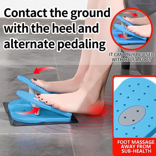 Foldable Leg Exerciser - Portable Under Desk Foot Pedal for Seniors | Relieves Varicose Veins & Strengthens Leg Muscles