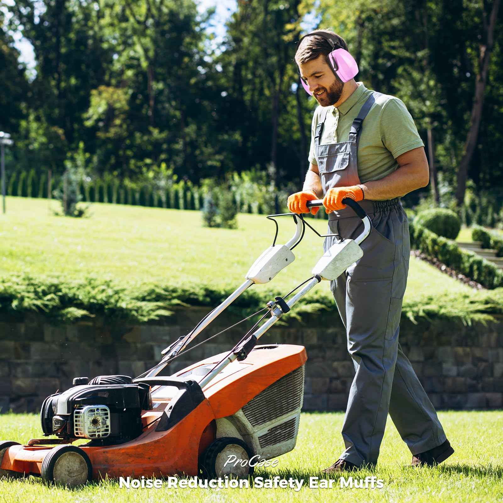 ProCase Noise Cancelling Ear Muffs SNR 33dB, Ear Hearing Protection Headphones for Adults, Sound Proof Ear Defenders for Work, Mowing, Shooters Shooting Gun Range, Construction -Purple