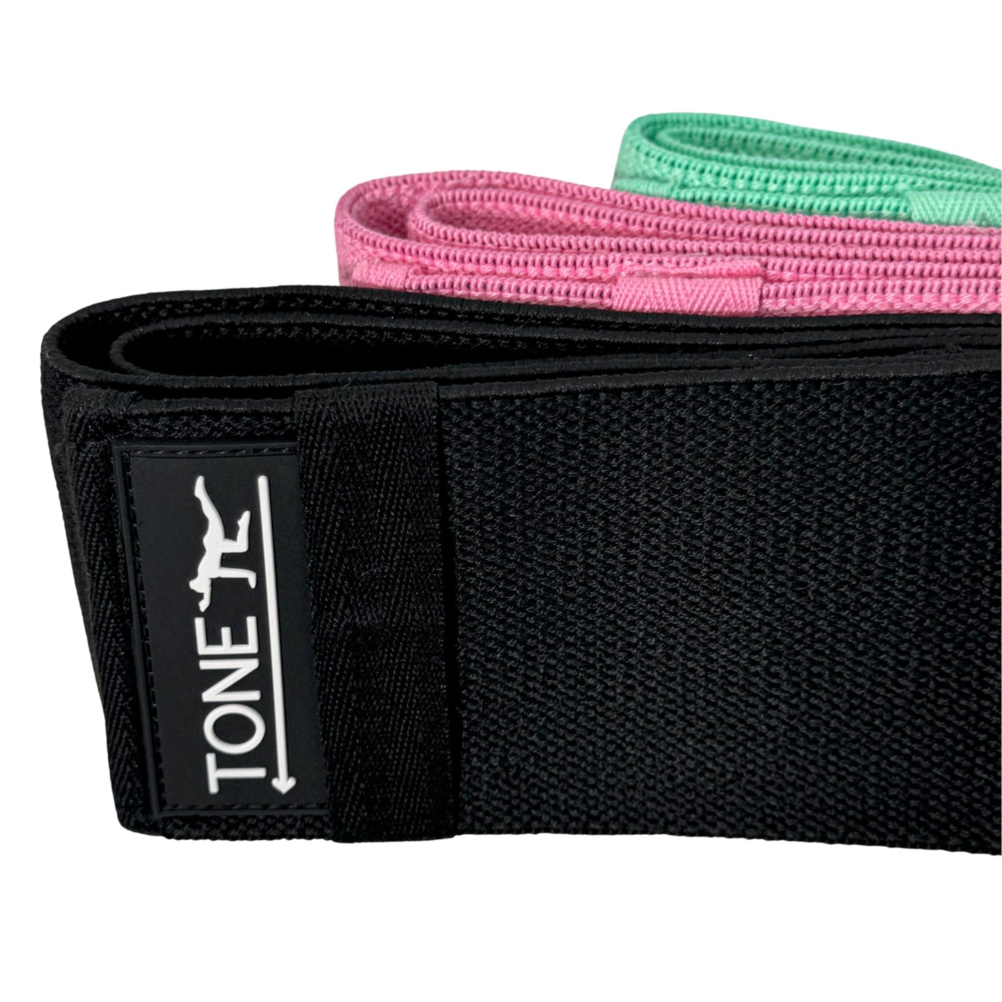 Generic Adjustable Fabric Resistance Bands Set, Non Slip Resistance Bands for Enhanced Toning, One Size Fits All Workout Booty Bands for Women (Aqua, Pink, Black)