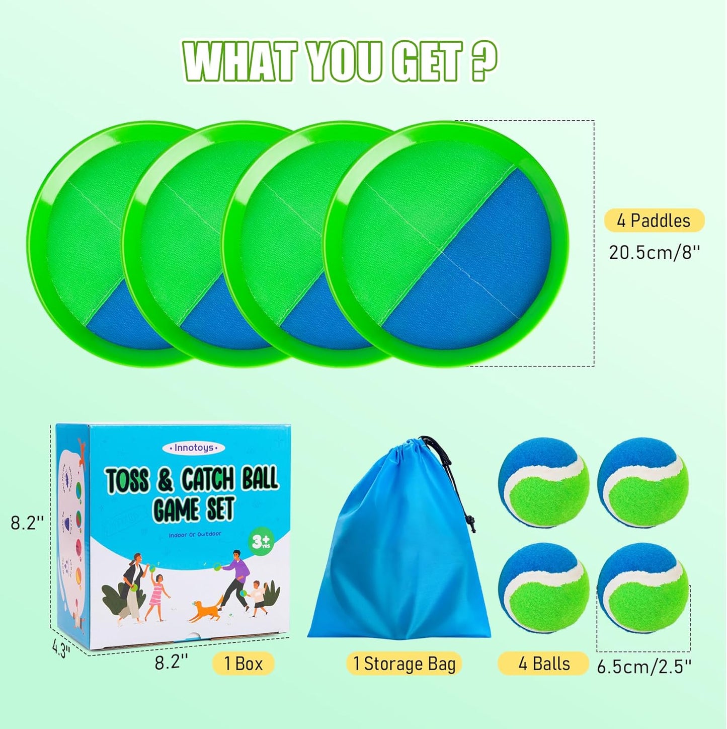 Toss and Catch Ball Game | Fun Outdoor Toy for Kids Ages 4-8 - Perfect for Beach, Pool & Yard