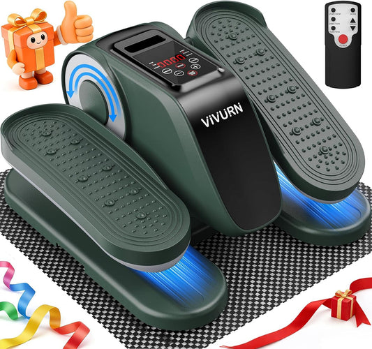 VIVURN Under Desk Elliptical - 12-Speed Electric Leg Exerciser for Home Office | Quiet & Smooth Operation